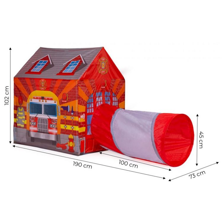 Detský stan - hasičská stanica s tunelom | IPLAY