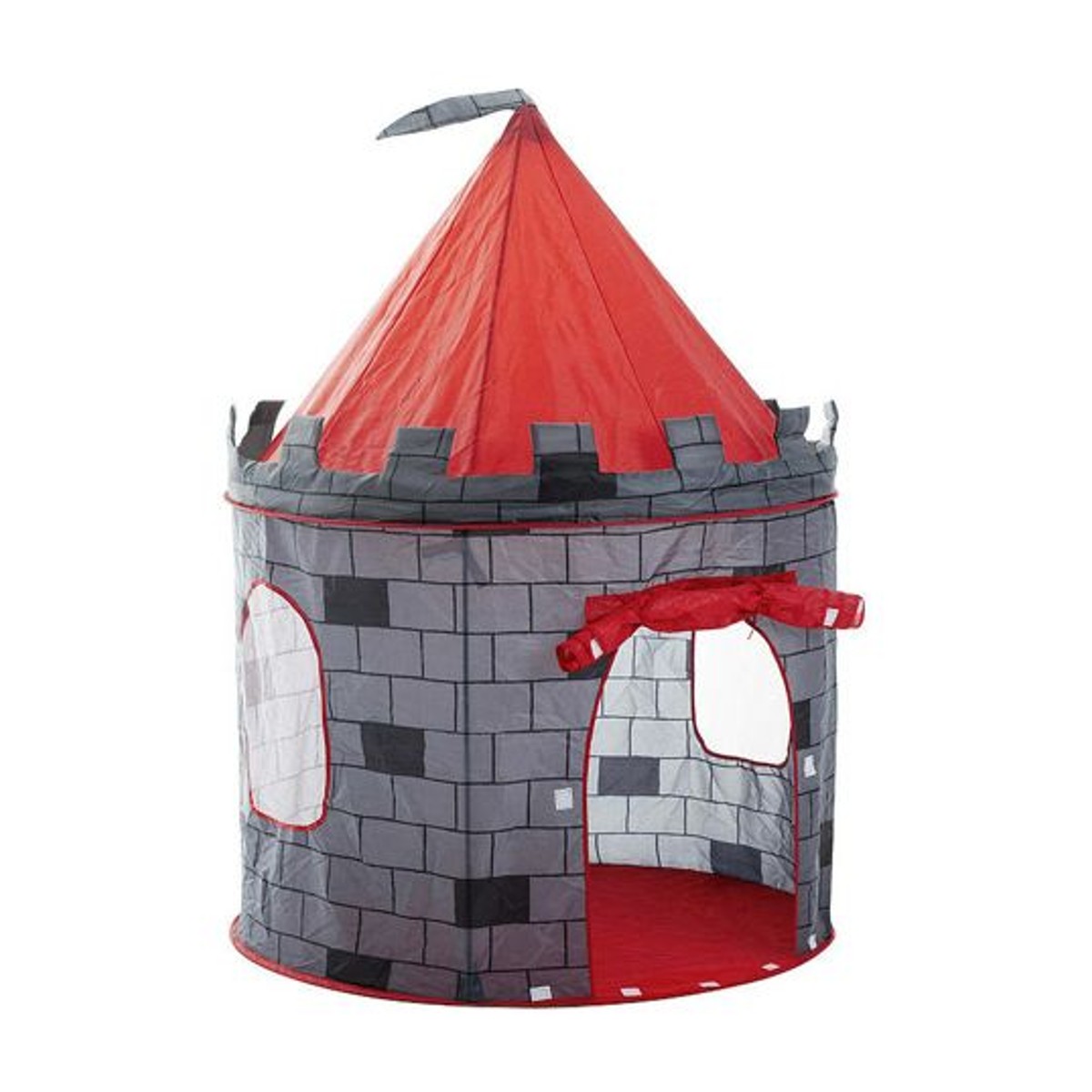 Detský stan - hrad pre rytierov červený - 4 Detský stan - hrad pre rytierov | červený