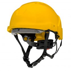 Ochranná prilba pre prácu vo výškach NEO | 97-210 - je nevyhnutná ochrana hlavy pre práce vo výškach, v stavebníctve, priemysle a lesníctve.
