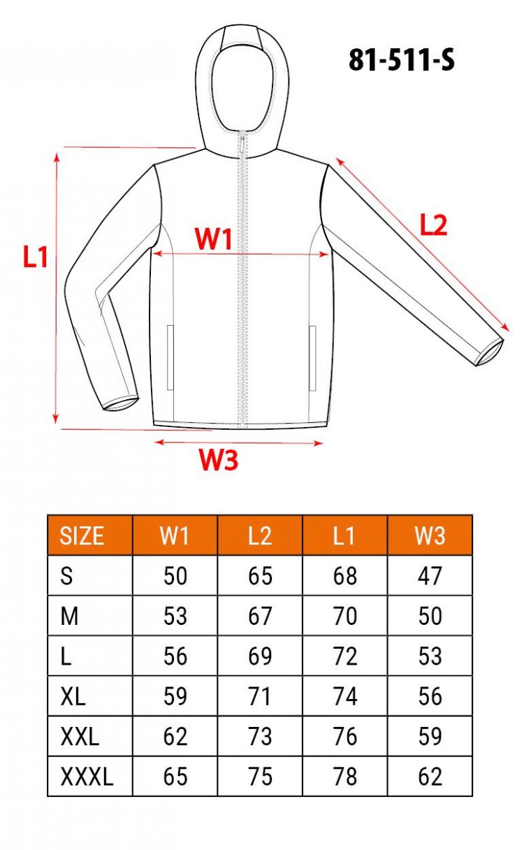 Pracovná mikina PREMIUM dvojvrstvová L/52 NEO | 81-511-L