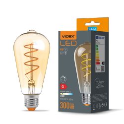 LED stmievateľná žiarovka 4W E27 ST64 - kombinácia dekoratívneho osvetlenia a energetickej účinnosti. Svetelný tok: 300 Lm
