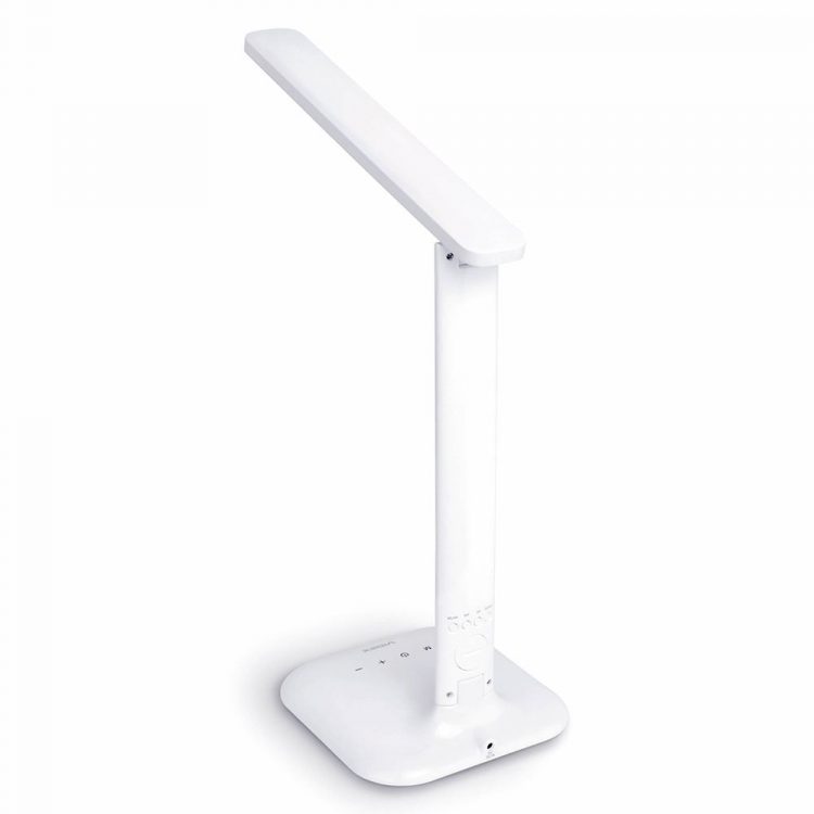 LED stolná lampa s displejom 490lm | RIO WHITE