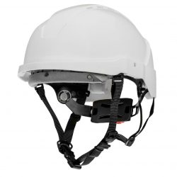Ochranná prilba pre prácu vo výškach - biela NEO | 97-211 - pracovná prilba pre ochranu hlavy pre práce vo výškach, v stavebníctve, priemysle a lesníctve.