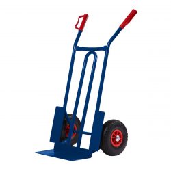 Rudla – manipulačný transportný vozík | 250kg - robustný prepravný vozík do dielne, dodávky alebo skladu. Pneumatiky odolné proti prepichnutiu.