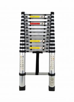Teleskopický hliníkový rebrík 3.8m | AW23100 - ľahký a odolný rebrík vyrobený z hliníka. Maximálna nosnosť: 150 kg. Počet priečok: 13.