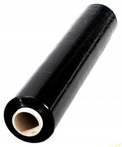 Baliaca stretch fólia 500mm 3.6kg | čierna - strečová fólia sa používa na zabezpečenie nákladov na paletách počas prepravy a skladovania.