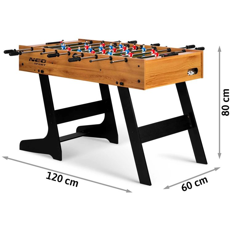 Drevený stolný futbal 121x61x80 cm | NS-803