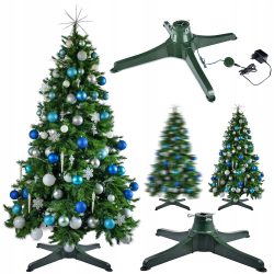 Elektrický otočný stojan na vianočný stromček - elektricky poháňaný otočný stojan / držiak na vianočný stromček. Dĺžka napájacieho kábla: 180 cm.