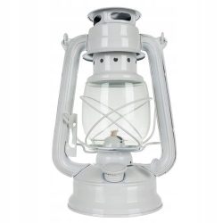 Petrolejová lampa 24 cm | biela