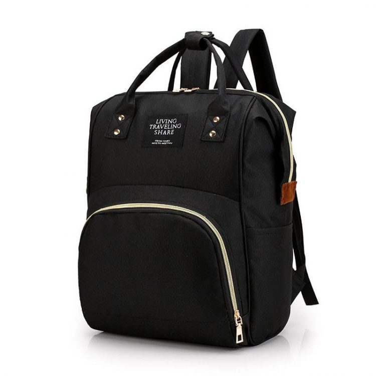 Prebaľovací batoh na kočík pre mamičky 3v1 | čierny - taška / organizér pre mamičky ideálná ako taška na kočík. Ruksak sa dá použiť aj ako školský batoh.