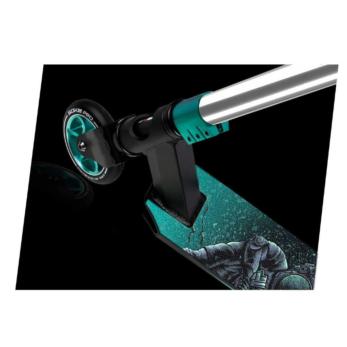 Freestyle kolobežka Soke XTR strieborno-tyrkysová (2) Freestyle kolobežka Soke XTR | strieborno-tyrkysová