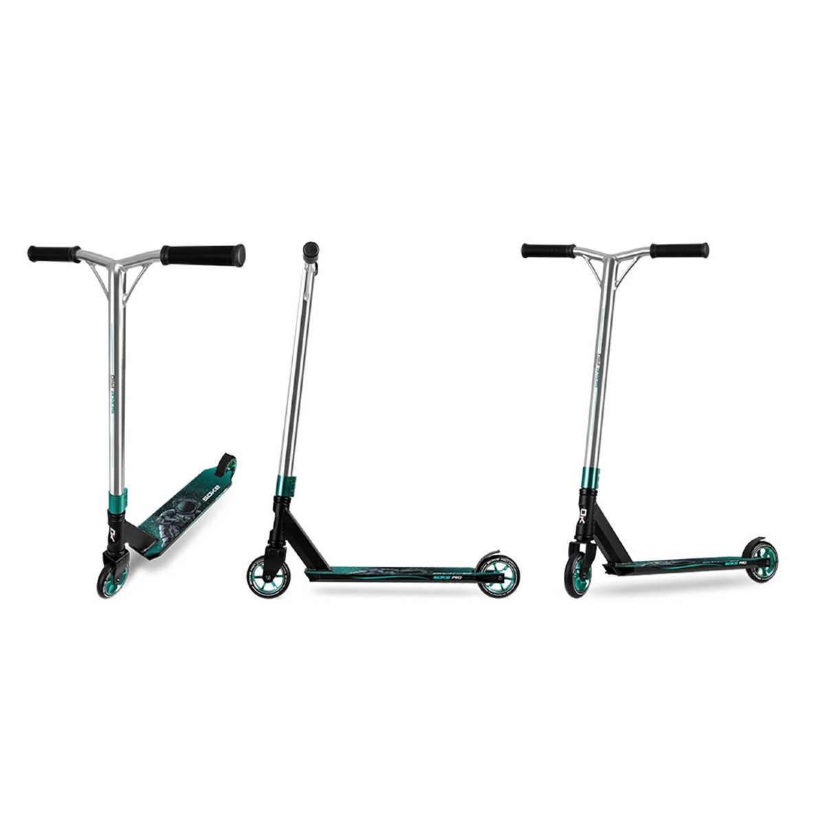 Freestyle kolobežka Soke XTR strieborno-tyrkysová (9) Freestyle kolobežka Soke XTR | strieborno-tyrkysová