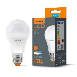 LED žiarovka | VIDEX E27-A60-10W-NW - úspora energie vďaka vysokej svetelnej účinnosti. Svetelný tok svetelného zdroja: 960 Lm.