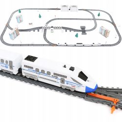 Veľká elektrická vlaková dráha 9m - obsahuje okrem iného koľajnice, vláčik, vagóny, most , sadu stromov a značky. 86 prvkov.