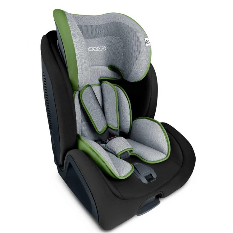 Autosedačka Ricokids čierno-zelená | ISOFIX