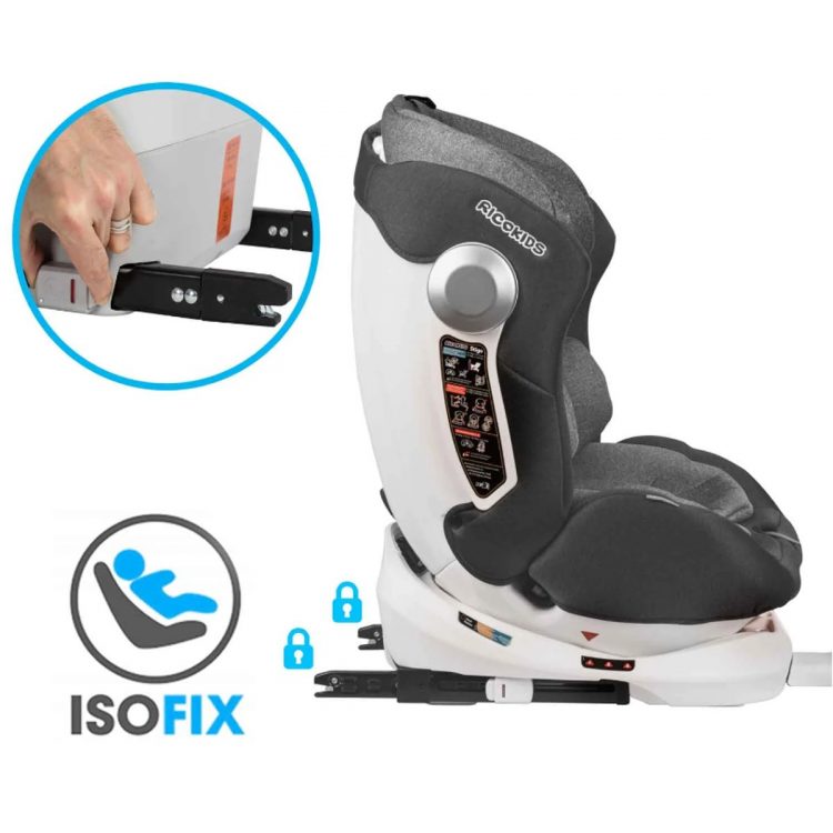 Otočná autosedačka Stigo - šedá | ISOFIX