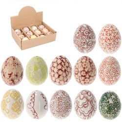 Farebné keramické vajíčka, vyrobené z kvalitného materiálu, sú dokonalou veľkonočnou dekoráciou.