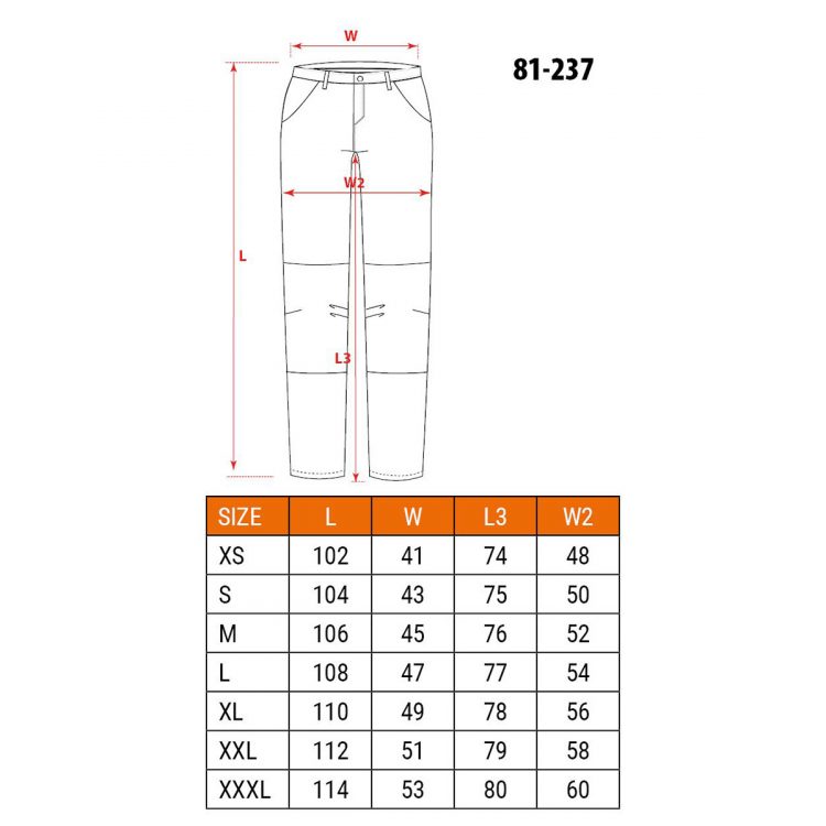 Pracovné nohavice - veľ. XL | NEO 81-237-XL