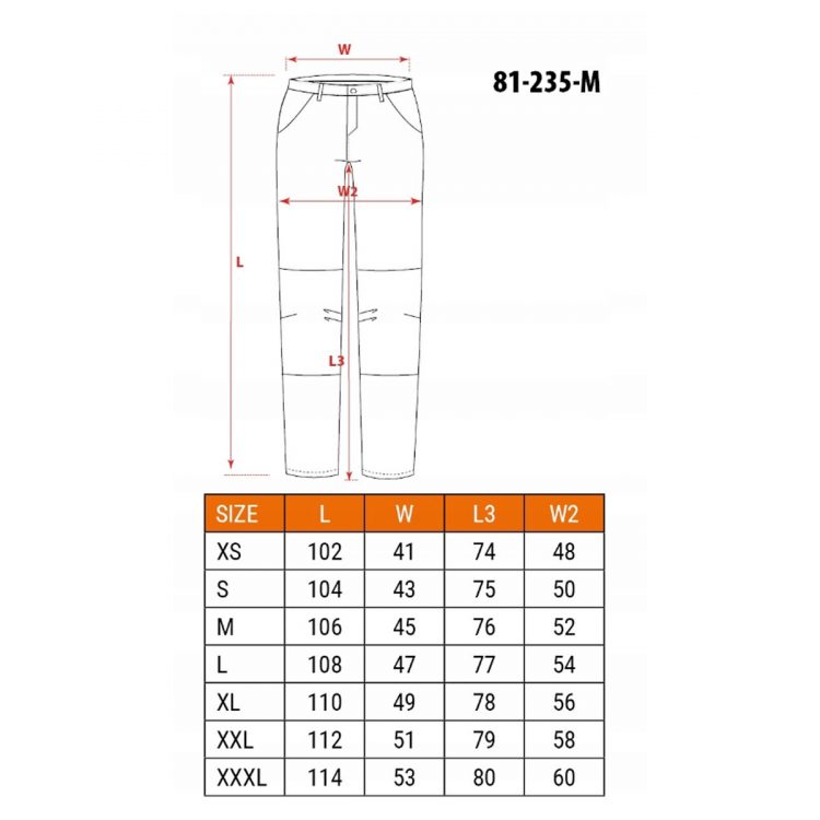 Pracovné nohavice - veľ. XXL | NEO 81-235-XXL