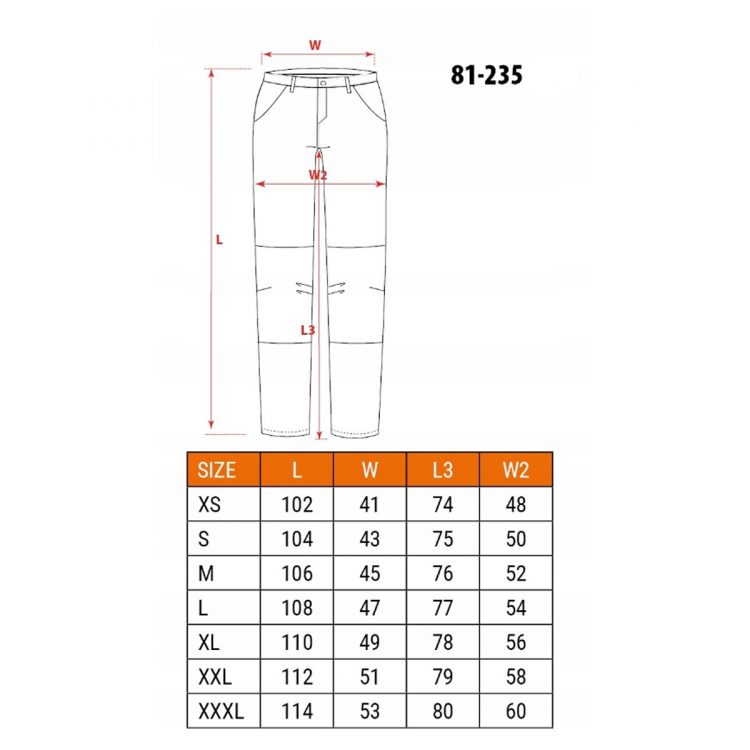 Pracovné nohavice - veľ. XXXL | NEO 81-235-XXXL
