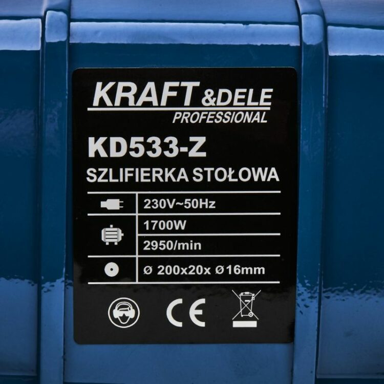 Stolová dvojkotúčová brúska, 1500W, červená | KD533-Z