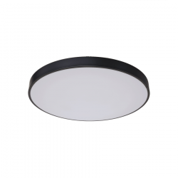Stropná lampa, čierno-biela, Rapido plafon | LP-433/1C L BK je produkt osvetlenia, ktorý sa dodáva v mnohých veľkostiach a farbách. Toto je veľká verzia.