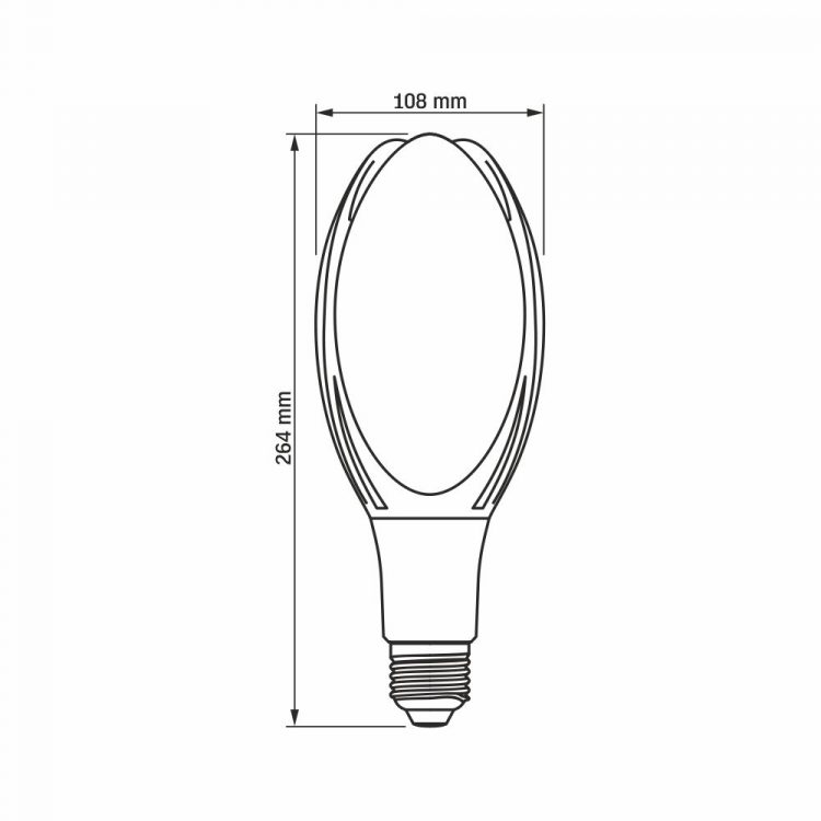 LED žiarovka, 50 W, A108, Videx | A108-50274