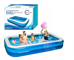 Záhradný bazén, 262 x 175 x 50 cm, Carruzzo | BCG-L35 pozostáva z dvoch nezávislých komôr.Výrobok sa odporúča používať pre deti staršie ako 6 rokov.