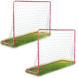 Futbalová bránka, 183 x 122 x 61 cm, 2 ks | Neo-Sport bránky majú pevné, oceľové stĺpiky, ktoré sú odolné voči poveternostným vplyvom.