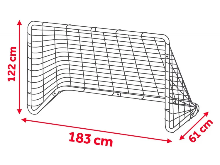 Futbalová bránka, 183 x 122 x 61 cm, 2 ks | Neo-Sport