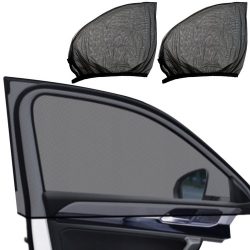 Slnečná clona na predné sklá, 2 ks, nylonová | 68 x 50- 120 cm môže byť veľmi užitočná na ochranu interiéru vozidla pred nadmerným slnečným žiarením.