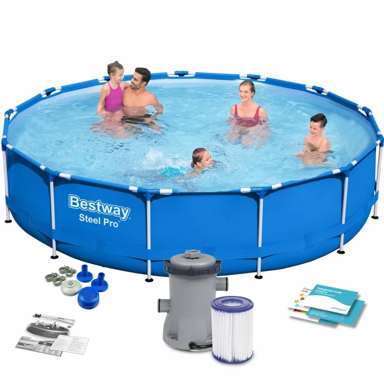 Záhradný bazén 9w1, 396 x 84 cm, Bestway | 5612E ak potrebujete veľký a spoľahlivý bazén, kde sa môžete voľne kúpať – toto je pre vás ideálna voľba!