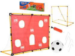 Futbalová bránka, 156 cm x 70 cm x 107 cm, + podložka na presnosť, lopta vám umožní nacvičiť presné strely na bránu bez zapojenia brankára.