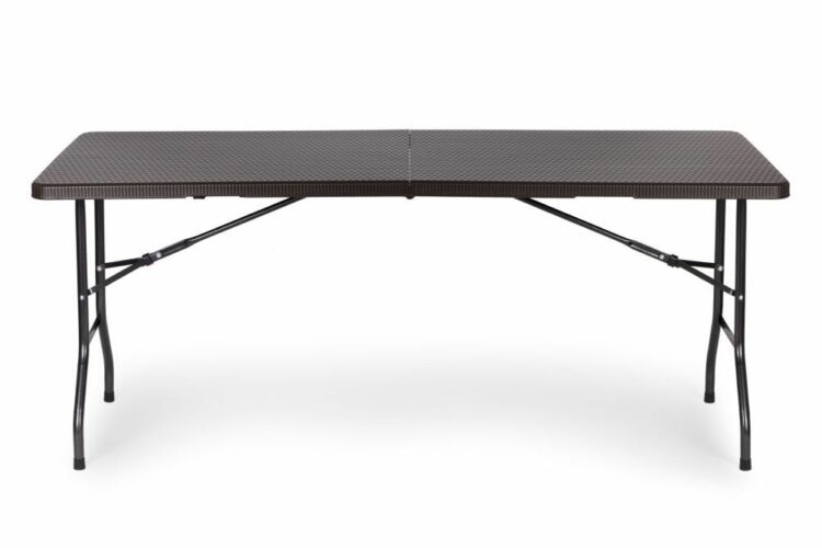Záhradný cateringový stôl, rozkladací, ratanový | 180 cm