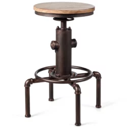 Barová stolička s nastaviteľnou výškou | 45x45x60 cm vhodná do kuchyne, obývačky, krčmy, reštaurácie atď. Jej nosnosť je až 150 kilogramov.