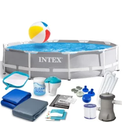 Bazén 15v1, 305 x 76 cm, INTEX | 26702 s  príslušným príslušenstvom  zaručujú najvyššiu kvalitu a všetko do seba zapadne. Bazén je zábavou pre celú rodinu