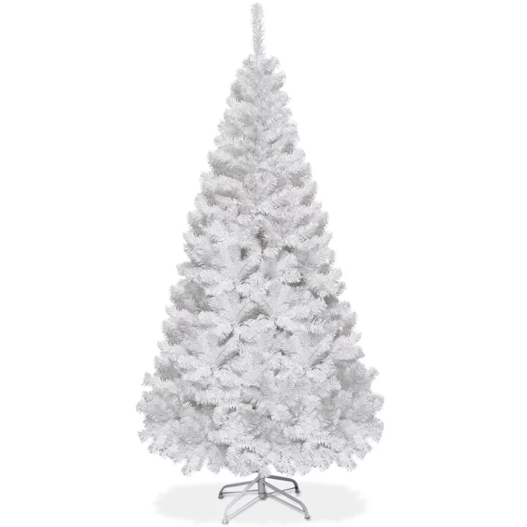 Biely vianočný stromček | 180 cm bude výrazným stredobodom vašej vianočnej výzdoby. Vneste do svojho domova jedinečnú vianočnú atmosféru!