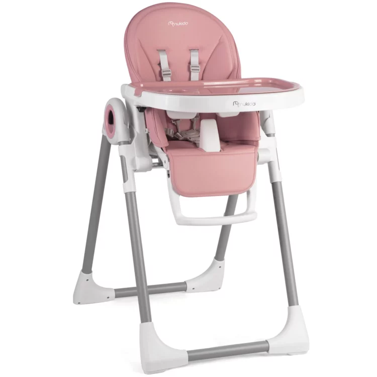 Detská jedálenská stolička, Belo, do 15 kg, Ricokids | ružová, je moderná, multifunkčná detská stolička určená pre deti od 6 mesiacov do 3 rokov .