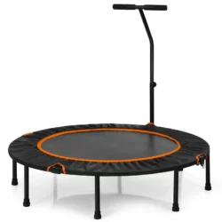 Táto fitness trampolína, skladacia | oranžová je perfektná na trénovanie kondície, rovnováhy a koordinácie zároveň. Môže ju používať celá rodina!