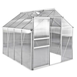 Záhradný skleník, 2530 x 1920 x 1940 mm | BASIC 6, stabilný skleník s ohromnou úžitkovou plochou 4,55 m2 a dvomi strešnými oknami.