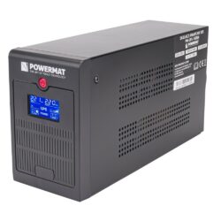 Záložný zdroj UPS, 900W, Powermat | PM-UPS-1500M, je off-line zdroj s efektívnym výkonom 900W a zdanlivým výkonom 1500VA.