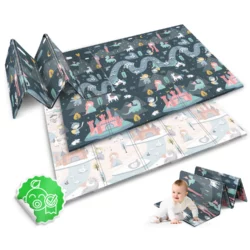 Detská penová podložka, skladacia, 200 x 180 x 1 cm, Nukido | NK-340, poskytne vášmu dieťaťu pohodlie pri hre a učení sa plaziť!