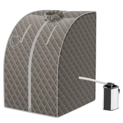 Prenosná parná sauna, 1000 W, max 64 °C | sivá, je vhodná pre zdravotnú starostlivosť v každej miestnosti s obmedzeným priestorom.