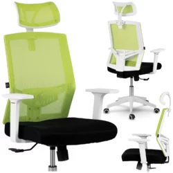 Kancelárske kreslo Rotar, otočné, do 120 kg | zelené, bolo navrhnuté pre ľudí, ktorí si cenia pohodlie a moderný štýl. Má nastavenie výšky sedadla.