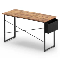 Moderný počítačový stôl s úložným priestorom | 119 x 51 x 76 cm vo vintage štýle poskytne dostatok priestoru pre váš monitor alebo notebook.