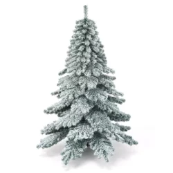 Umelý vianočný stromček so snehom | 180 cm, vnesie do Vášho domova zázračnú atmosféru. Dodáva sa tiež s pevným kovovým stojanom.