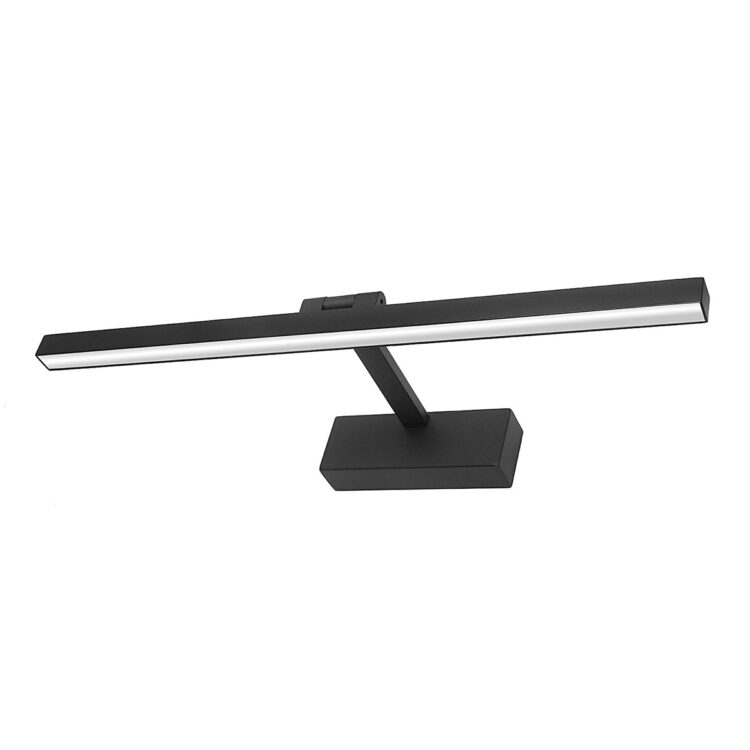 Nástenné svietidlo do kúpeľne - čierne, 50 cm | 4000K