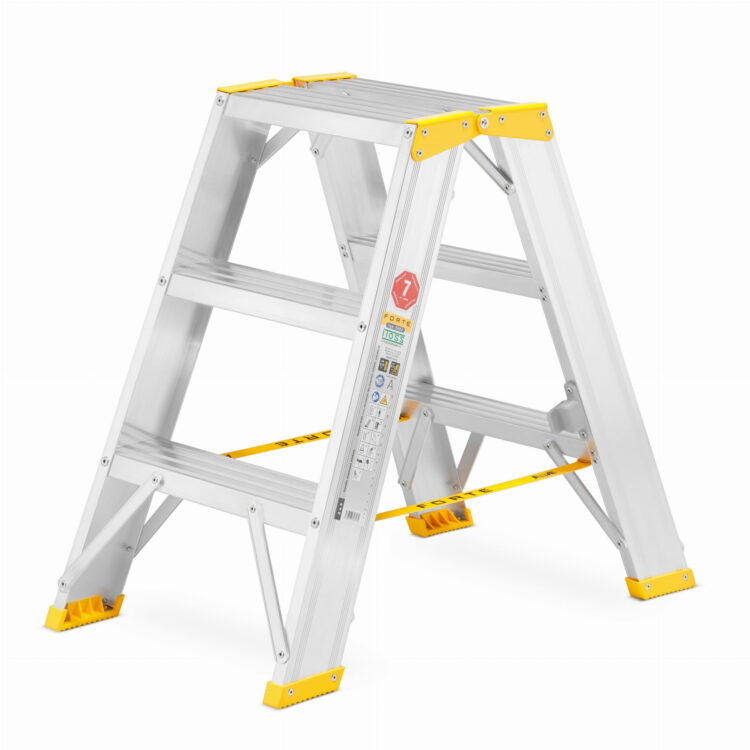 Obojstranný montážny rebrík 9403, 150 kg | ALOSS je voľne stojaci montážny rebrík s obojstranným vstupom, hodí sa na každú stavbu.