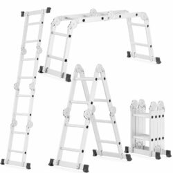 Rebríkové lešenie bez plošiny, 4x2 | 150 kg možno použiť ako pracovnú plošinu, samostatne stojaci rebrík či oporný rebrík.