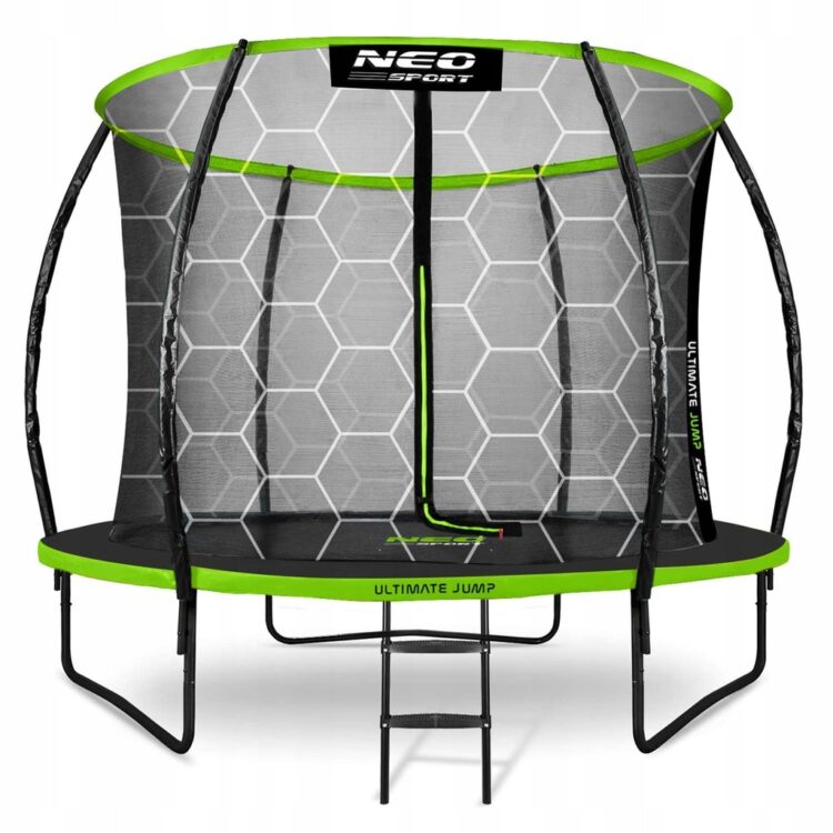 Záhradná trampolína, profilovaná, 252 cm | Neo-Sport s vnútornou sieťou je skvelé zábavné a tréningové vybavenie pre ľudí v každom veku!